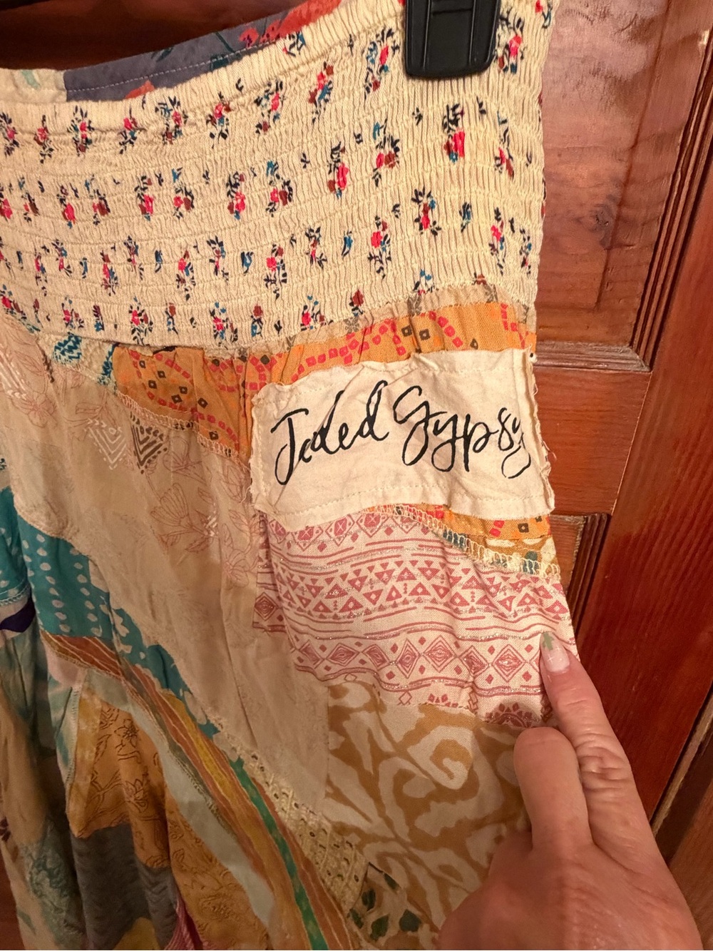 Jaded Gypsy Bohemian Patchwork Maxi Skirt NWT - Picture 4 of 6